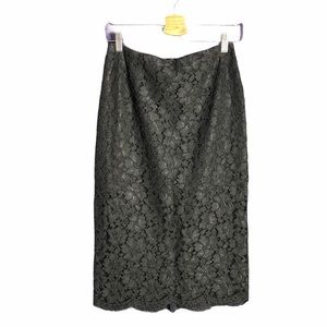 Sandro lace zipper closure pencil skirt black 2/M